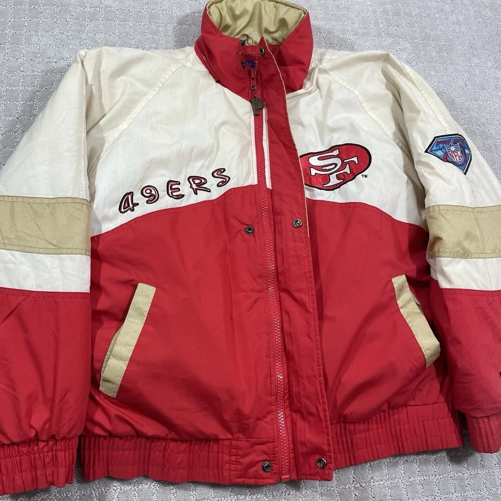 VTG 1994 San Francisco 49ers Pro Player NFL Football Medium‎ Coat Puffer Jacket